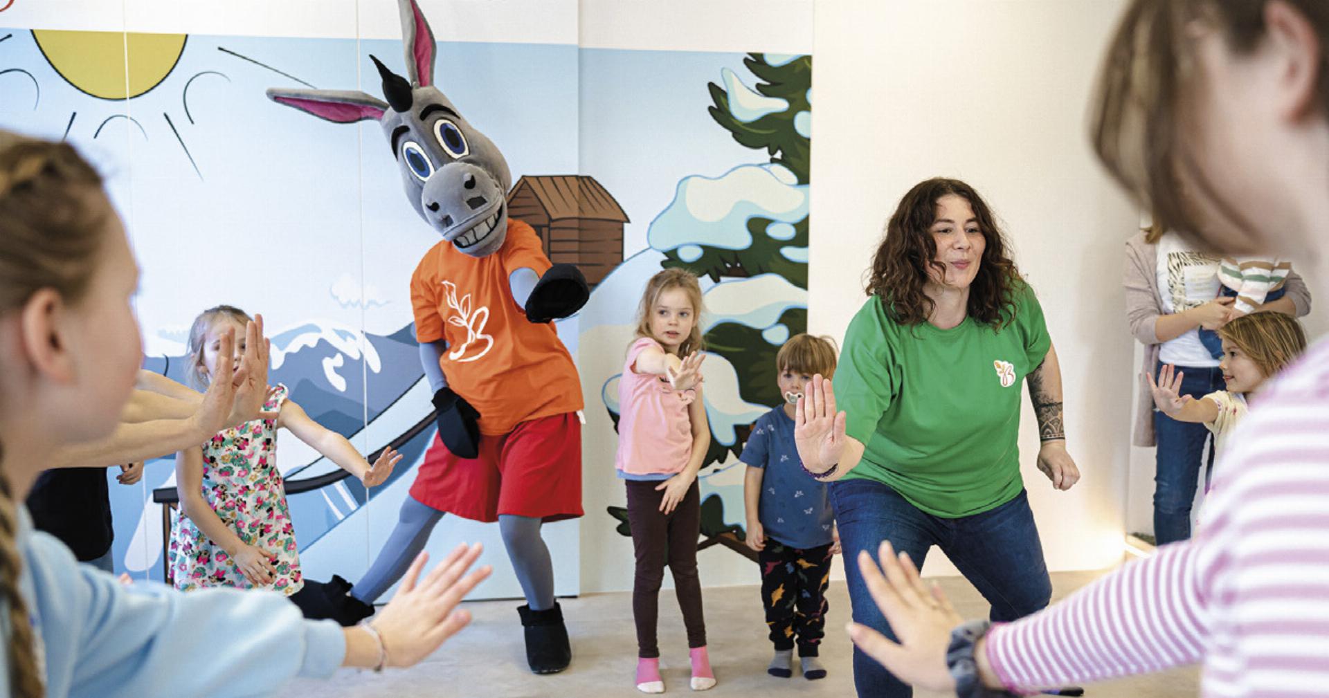 Der Donki-Club in Bliems Familienhotel erfreut sich bei den Kindern größter Beliebtheit. Foto: Daniel Wikturna - Das Bild wird blockiert. – Möglicherweise durch einen aktiven Adblocker.