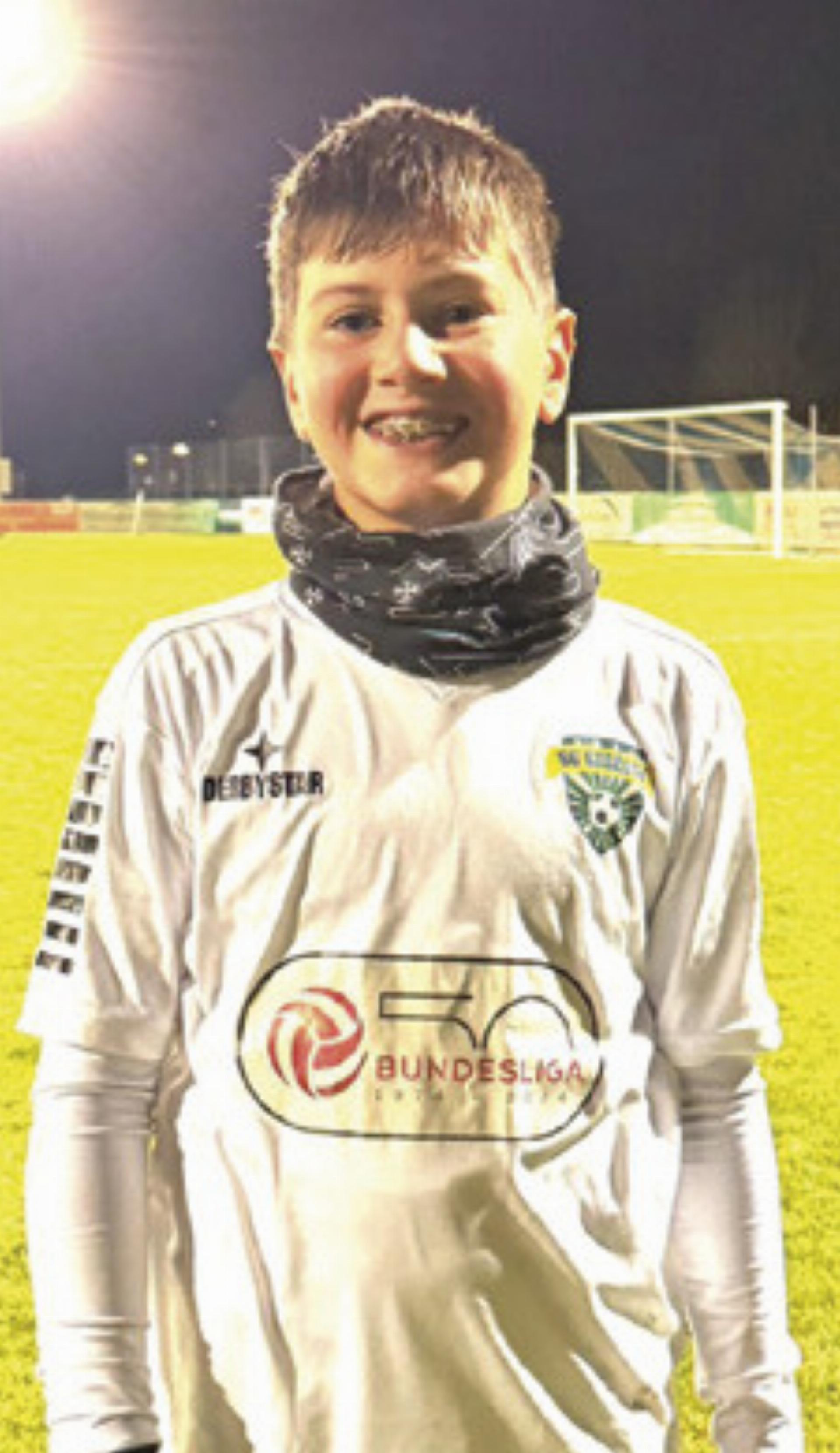 Danis Aydinalin erzielte nach seiner längeren Verletzungspause bei den letzten zwei Kantersiegen der U13 von Admont/Ardning/ Hall nicht weniger als zehn Tore.