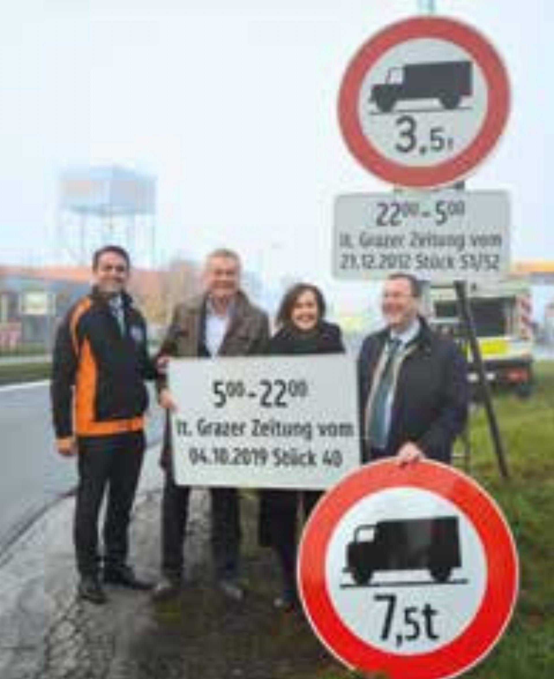 B 320: LKW-Fahrverbot ist aufgehoben