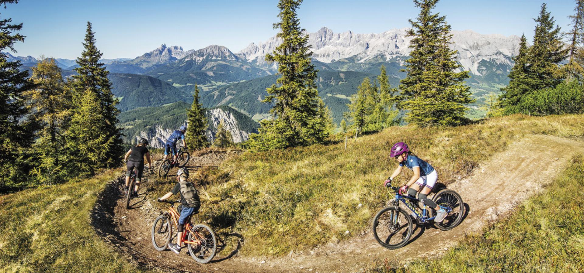Die Reiteralm hat sich mit dem Ausbau der Trails als fester Bestandteil im regionalen MTB-Angebot etabliert. Foto: Reiteralm/Gerald Grünwald