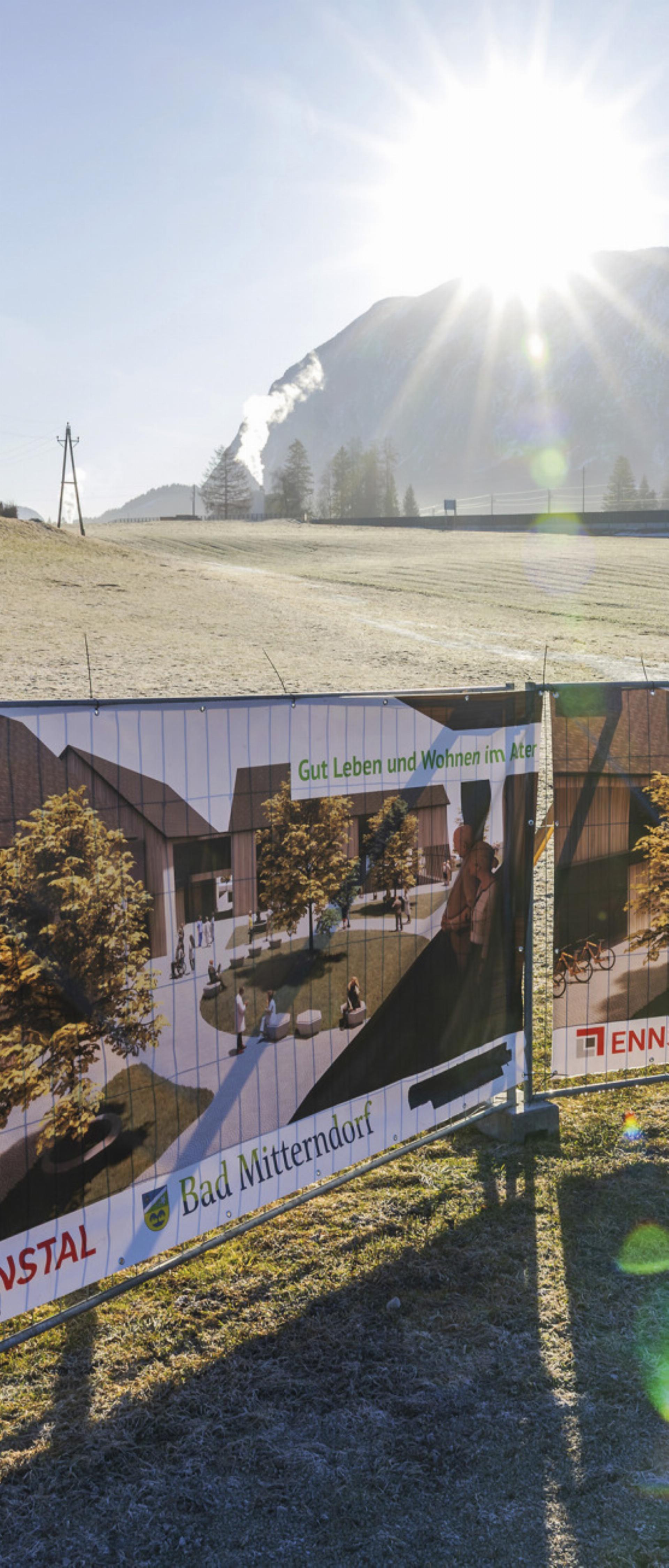 Auf diesem Grundstück in Bad Mitterndorf wird ein Wohn- und Gesundheitskomplex errichtet. Wie das medizinische Angebot aussehen soll, ist derzeit noch nicht fixiert. Foto: o.K.