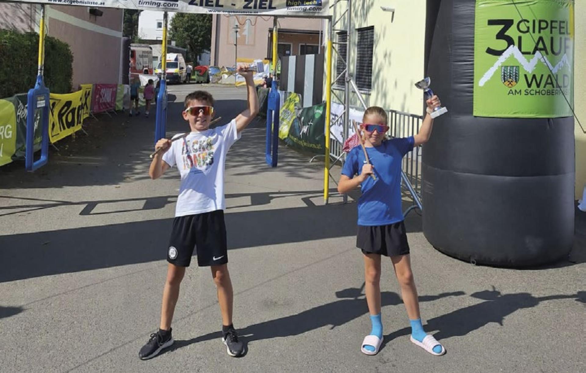 Marcel Taschner und Hanna Selinger gewinnen in ihren Klassen. Foto: Selinger