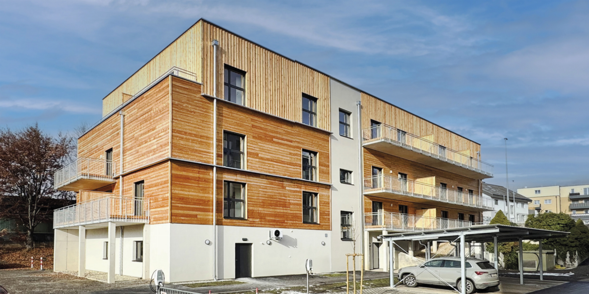 Modernes und bedarfsgerechtes Wohnen: Am Fronleichnamsweg in Liezen wurde Wohnraum für 14 Kundinnen und Kunden angemietet. Foto: Hans-Peter Gruber - Das Bild wird blockiert. – Möglicherweise durch einen aktiven Adblocker.