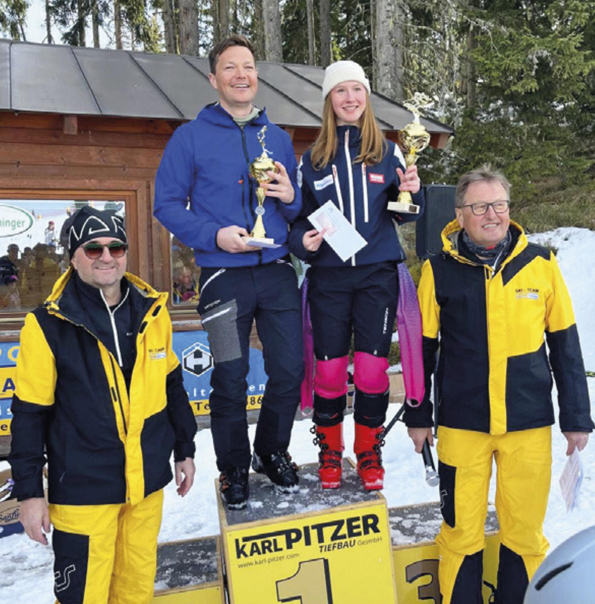 Obmann-Stv. Reinhold Kotrasch (li.) und Obmann Fredy Trinker (re.) gratulierten den beiden Vereinsmeistern.

Foto: SU Haus - Das Bild wird blockiert. – Möglicherweise durch einen aktiven Adblocker.