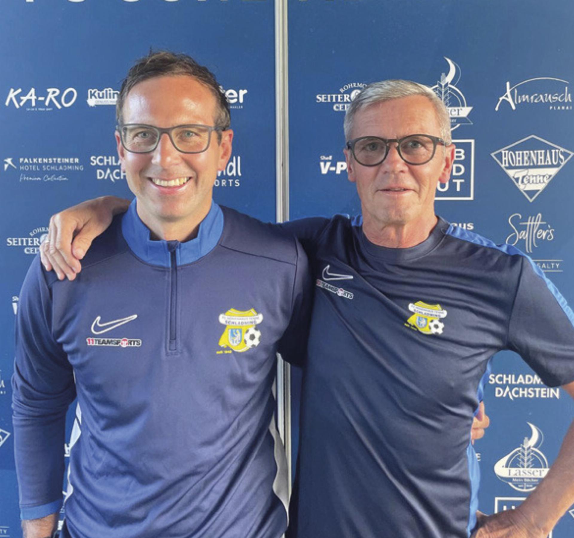 Schladmings Trainerduo Michael Aigner und Raimund Kopf gehen zuversichtlich in die Frühjahrsaison der Landesliga. - Das Bild wird blockiert. – Möglicherweise durch einen aktiven Adblocker.