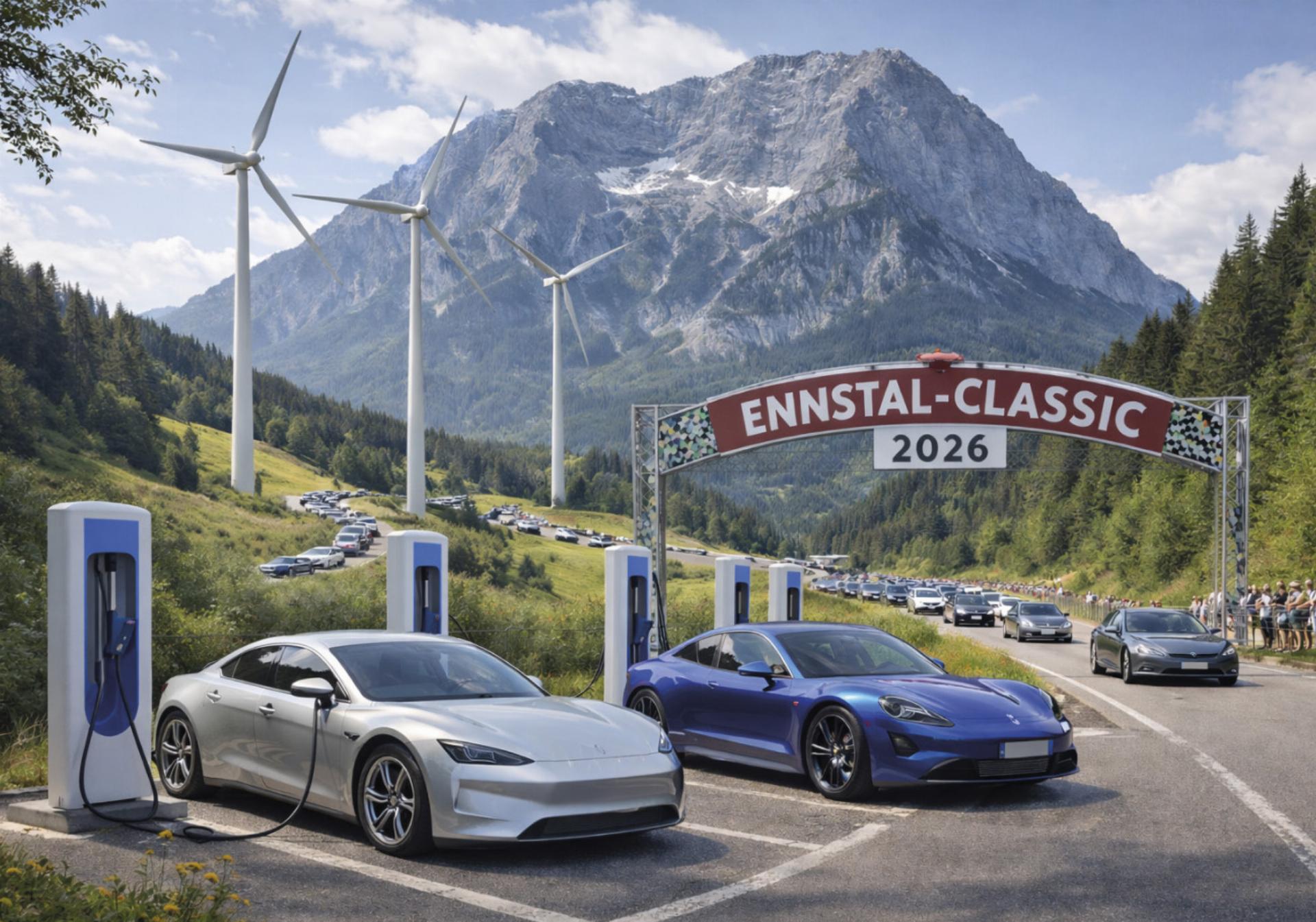 Wo früher Motoren knatterten, wird heute vor der Kulisse des Grimming geladen. - Das Bild wird blockiert. – Möglicherweise durch einen aktiven Adblocker.