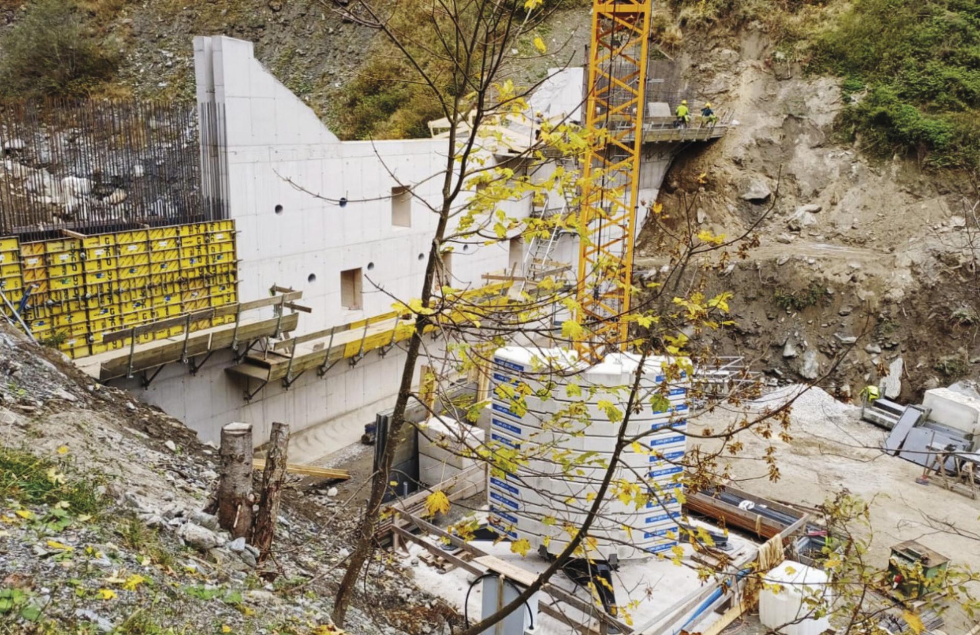 Die Verbauung des Mörsbaches schreitet planmäßig voran. Foto: Gemeinde Irdning-Donnersbachtal