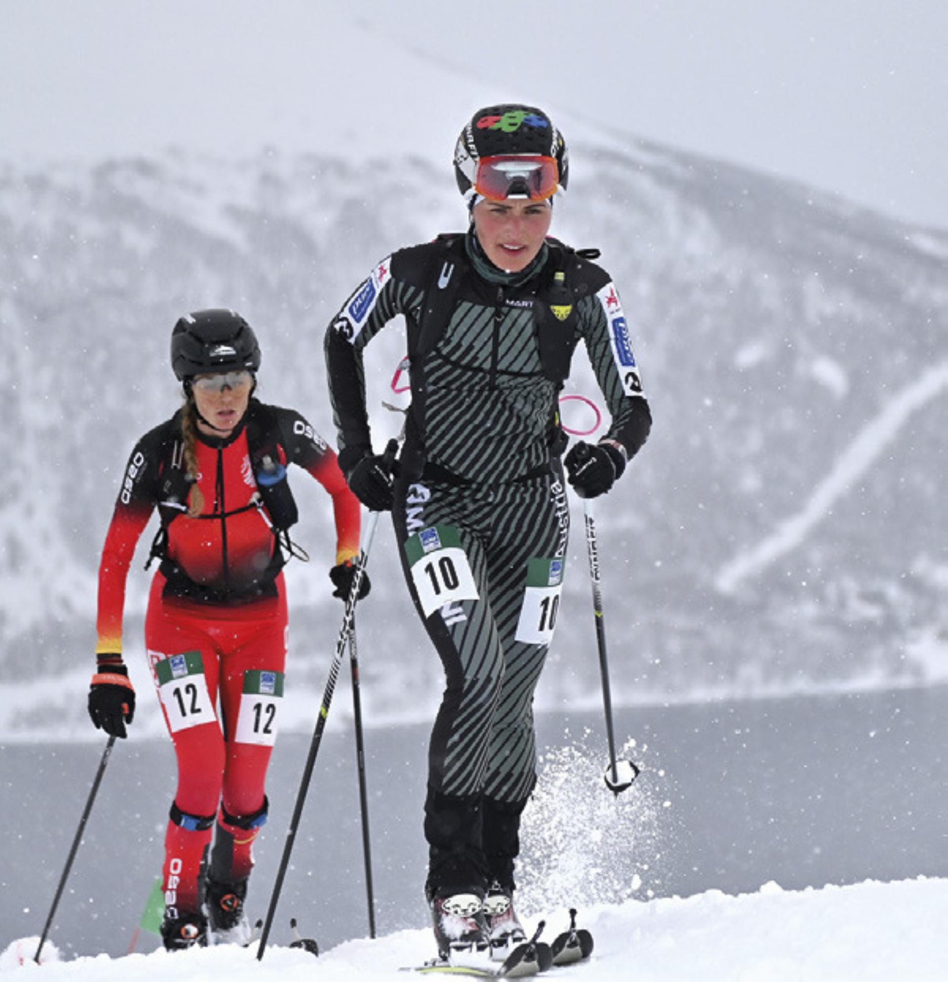 Johanna Hiemer auf dem Weg zu Platz 4 beim Individual in Norwegen.
Foto: Ski Austria/Weigl