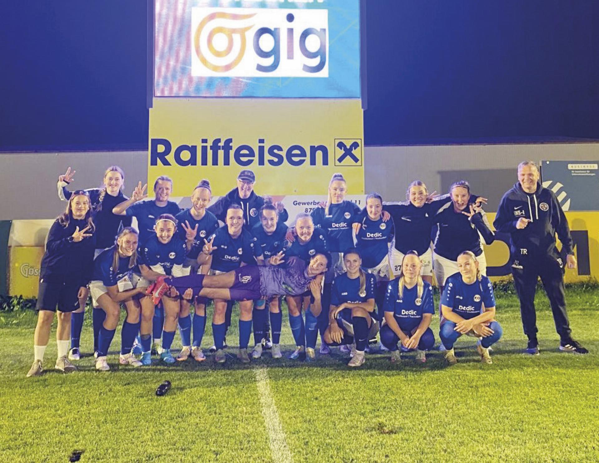 Die Damenmannschaft der SG Rottenmann/Lassing feierte gegen die Freienstein-Trofaiach Soccer Ladies den ersten Sieg nach drei Niederlagen in Folge. Foto: SVR/SVL