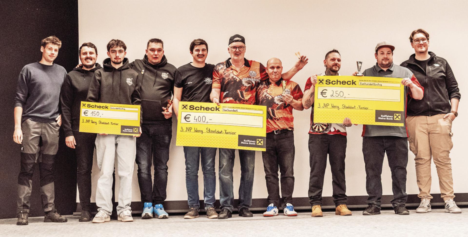 Steeldart-Turnier der JVP Weng - Das Bild wird blockiert. – Möglicherweise durch einen aktiven Adblocker.