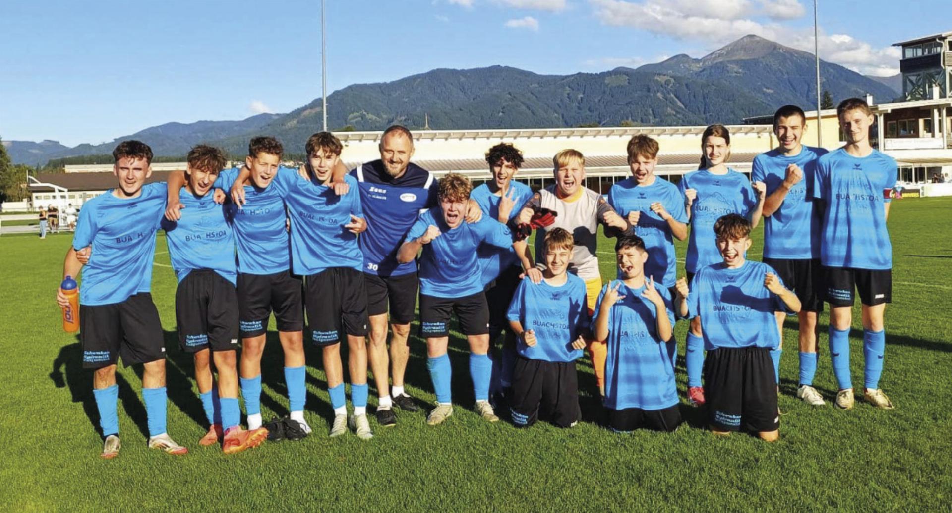 Die U16 von St. Gallen übernahm mit einem klaren Auswärtssieg gegen St. Martin/Gr. die Tabellenführung in der U16. Foto: o.K.