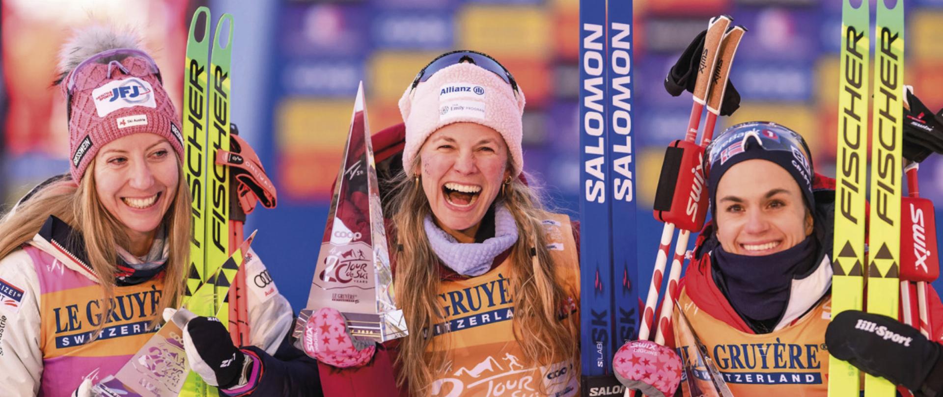 Teresa Stadlober sorgte mit dem 2. Platz bei der Tour de Ski für einen historischen Erfolg im österreichischen Langlaufsport.

Foto: GEPA - Das Bild wird blockiert. – Möglicherweise durch einen aktiven Adblocker.
