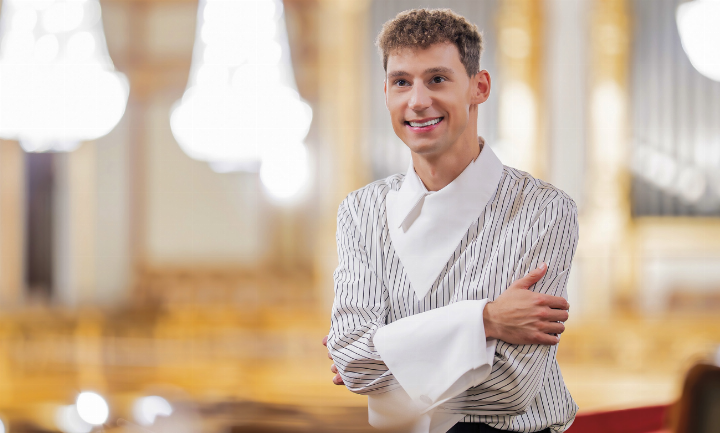 Im goldenen Saal des Wiener Musikvereins hat Organist Lukas Hasler seine neue CD aufgenommen.
Foto: stylearts