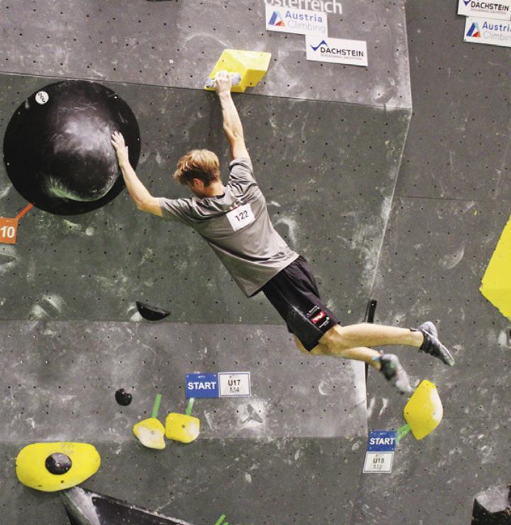 Beim Boulderfestival traten vielversprechende Nachwuchstalente gegeneinander an.

Foto: o.K.