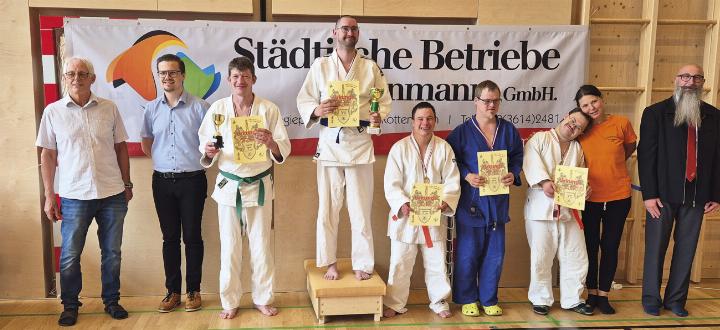 Siegerehrung beim Adaptiv Judo-Turnier in Rottenmann.