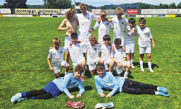 Die U13-Mannschaft der SG Gesäuse jubelte nach dem 7:1-Schützenfest gegen Flavia Solva über den höchsten Saisonsieg. Foto: o.K.