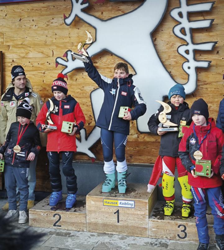 David Wimmer vom SV Oppenberg gewann den Riesentorlauf und belegte im Slalom sowie im Cross-Bewerb den 3. Platz.