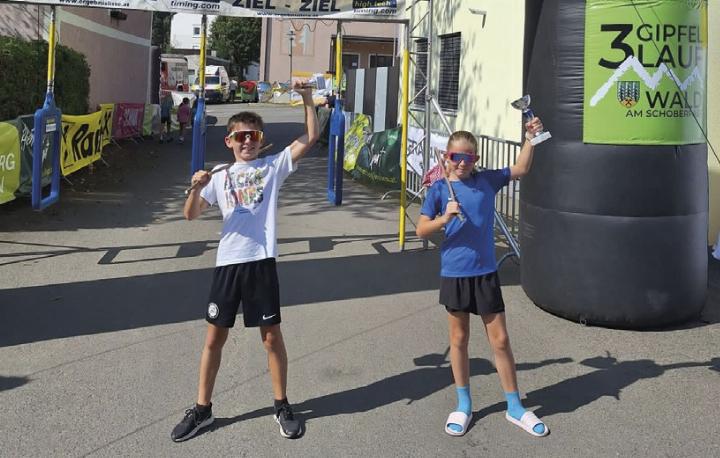 Marcel Taschner und Hanna Selinger gewinnen in ihren Klassen. Foto: Selinger
