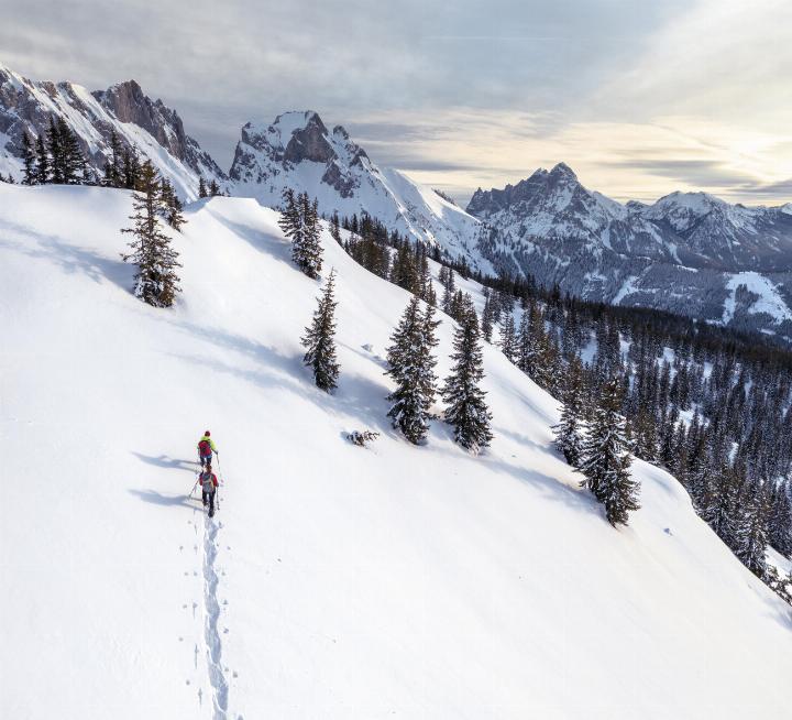 Winterwunderland Gesäuse: Die Urlaubsregion durfte sich im Dezember nicht nur über Schnee, sondern auch über die besten Nächtigungszuwächse der Steiermark freuen. Foto: Stefan Leitner