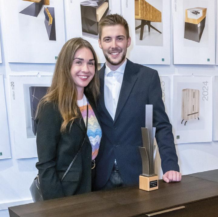 Robert Vrhovac präsentierte sein Meisterstück, das durch makellose handwerkliche Verarbeitung punkten konnte. Foto: Rudi Aigner