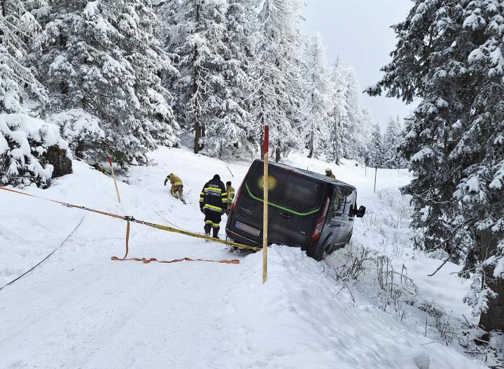 Fahrzeugbergung auf der Planai. Foto: FF Schladming