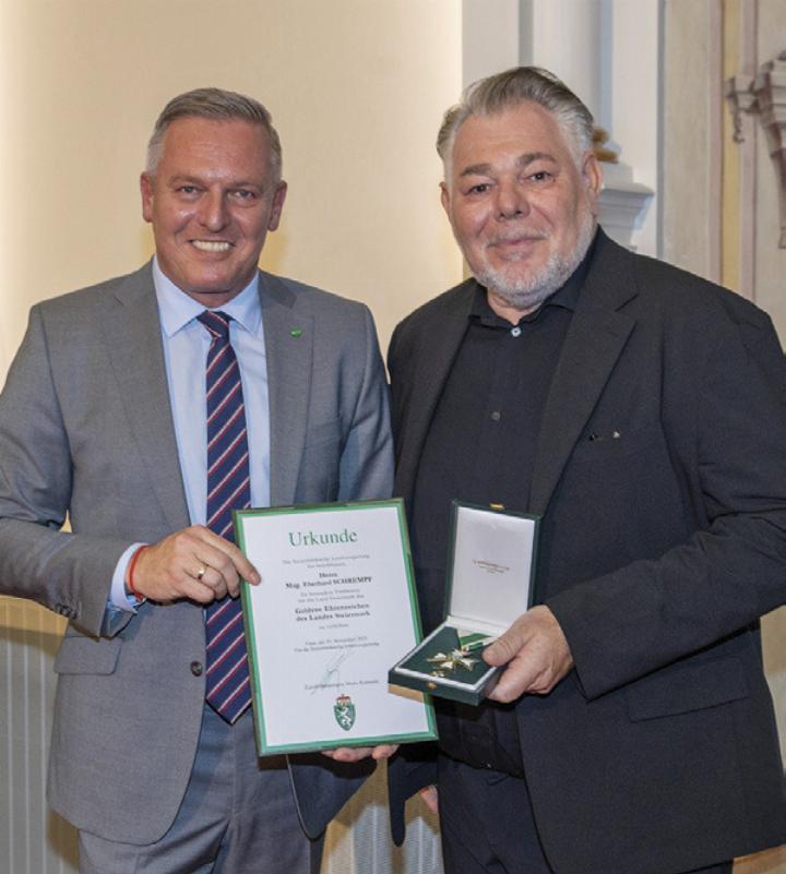 Eberhard Schrempf mit LH Mario Kunasek.

Foto: Robert Frankl