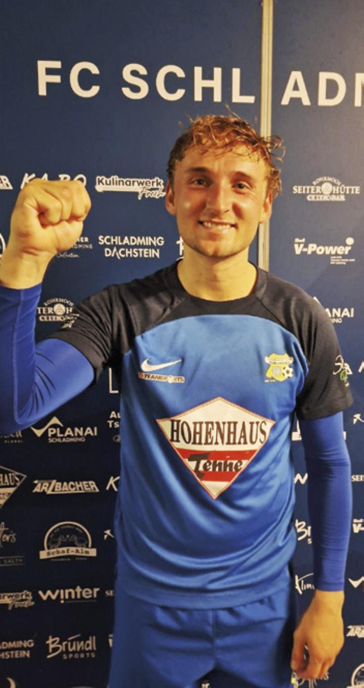 Schladming-Kicker Simon Oberhamberger erzielte beim 1:1-Unentschieden gegen SV Ilz das Ausgleichstor und damit auch seinen ersten Landesligatreffer.
