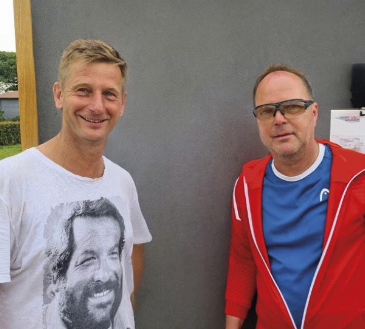Christian Tiefenböck (rechts) sicherte in einem spannenden Finale gegen Jürgen Bacher den Tennis-Vereinsmeistertitel des ESV Selzthal.