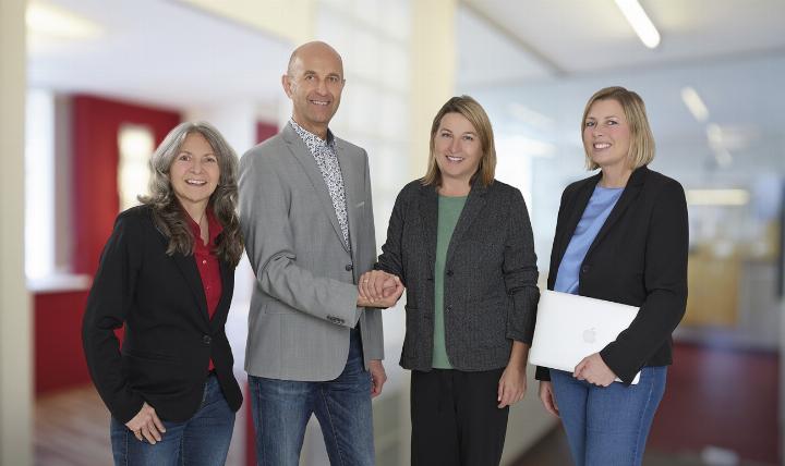 Manuela und Thomas Stiegler mit Claudia Gerhardter und Karin Schweiger.