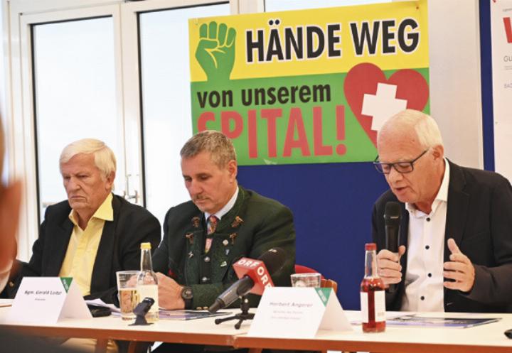 Das Forum „Pro LKH Bad Aussee“ lud zur Pressekonferenz, wo man neue Ideen präsentierte und scharfe Kritik übte. Foto: Florian Seiberl Das Forum „Pro LKH Bad Aussee“ lud zur Pressekonferenz, wo man neue Ideen präsentierte und scharfe Kritik übte. Foto: Florian Seiberl