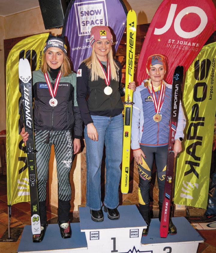 Damenpodium mit Sarah Dreier, Johanna Hiemer und Linda Wilhelmstätter. 
Foto: Andreas Eberhardt