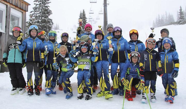 Die Nachwuchsläufer/innen des SV Aigen hatten in der Vereinswertung mit sieben Siegen die Nase vorn. Foto: SV Aigen