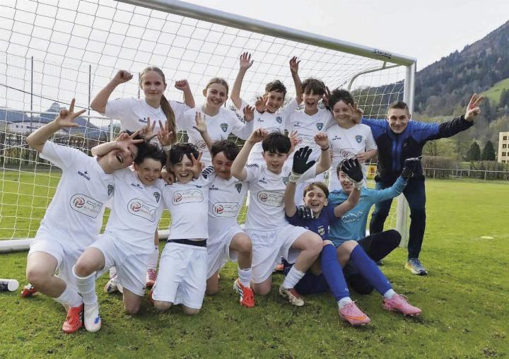 Die U13-Mannschaft der SG Admont/Ardning jubelte nach dem 5:2-Auswärtssieg gegen Rottenmann/Lassing. Foto: o.K.