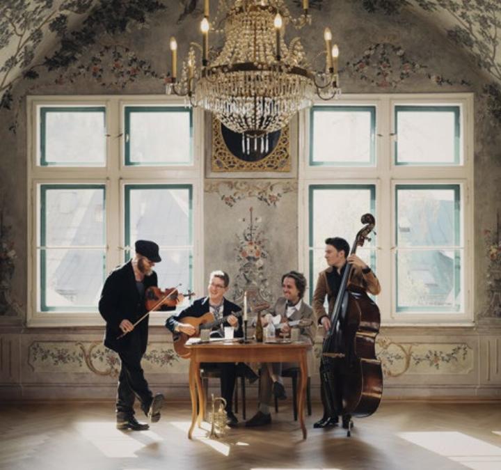 Das Paganin Soatnquartett sind Philipp Schachner, Jakob Rodlauer, Johannes Greimeister und Patrick Paganin.

Foto: Paganin Soatnquartett