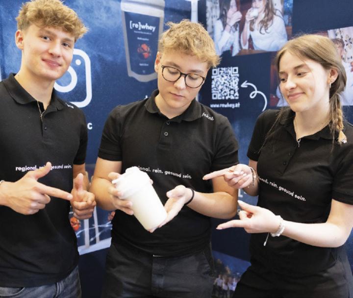 Ob zu Porridge, Smoothie oder in Backwaren: Das Molkepulver [re] whey wurde von Schülern des BG/ BRG Stainach entwickelt und ist vielseitig einsetzbar. Foto: BG/BRG