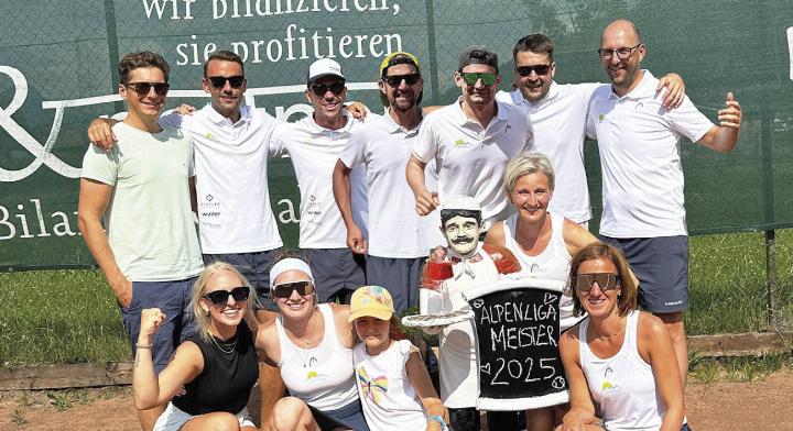 In seiner zweiten Saison kürte sich der TC Schladming zum Meister in der Alpenliga. Foto: o.K.