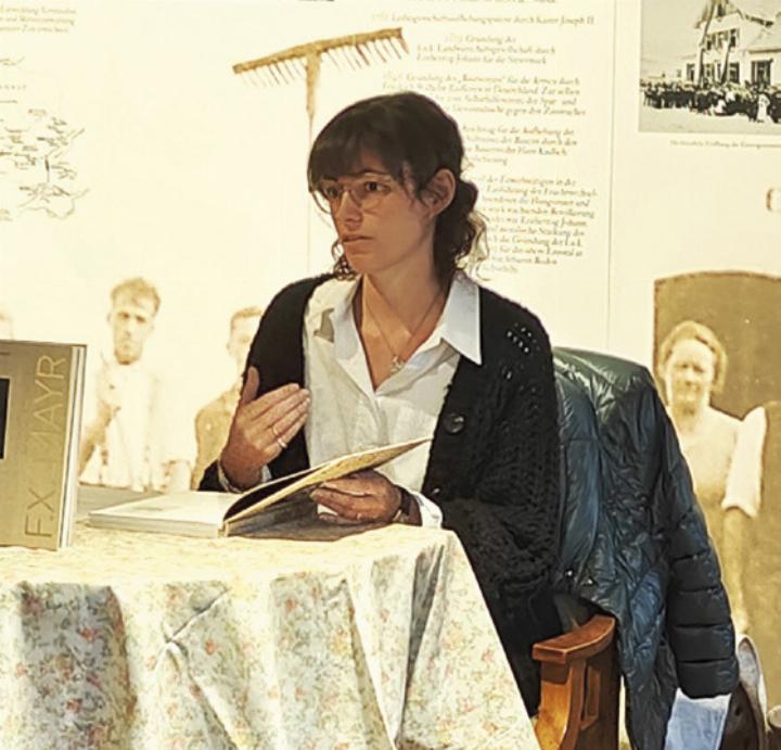 Einen gelungenen Abschluss bildete das Museumscafé mit der Lesung von Theresa Haberl-Billroth. Foto: o.K.