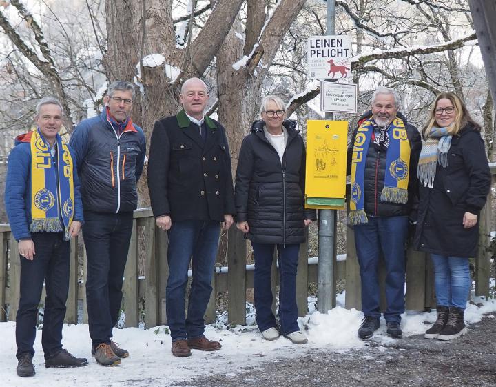 Die Müllsackspender entlang des Ennsweges sollen zum Sammeln animieren. Foto: Lions Club