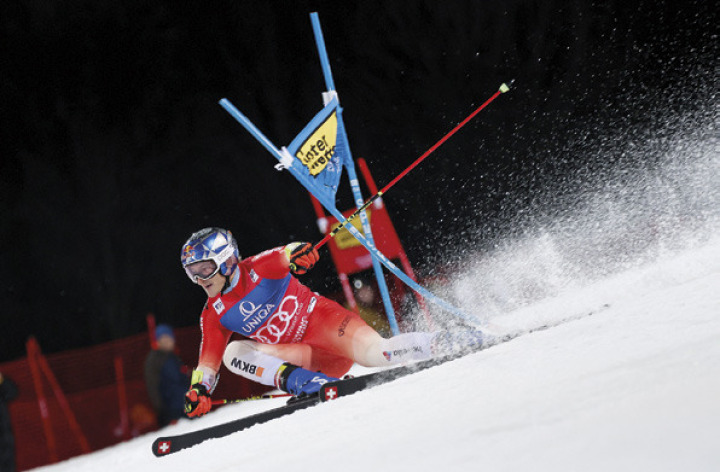 Trotz Schnitzer im ersten Durchgang holt Seriensieger Marco Odermatt (SUI) den 1. Platz im Riesenslalom. Foto: Martin Huber