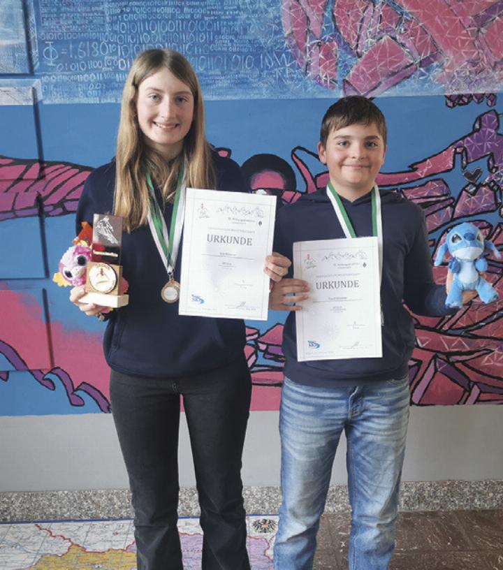 Eva Wimmer holte sich bei den Landsskimeisterschaften den Meistertitel und David Wimmer belegte in seiner Alterstufe den 2. Platz. Foto: MS Liezen