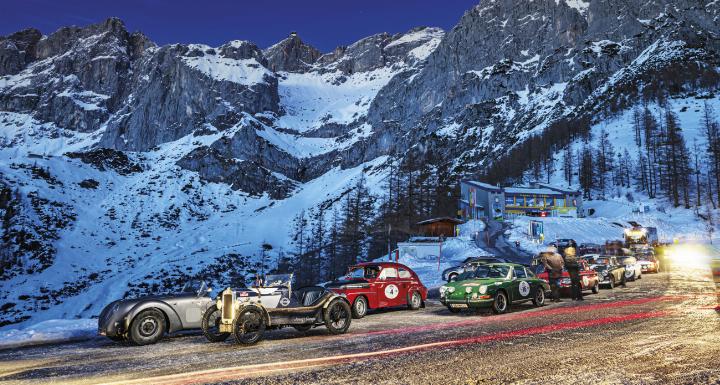 Rund 66 Oldtimer bis Baujahr 1976 gehen bei der Planai-Classic im Jänner an den Start. Foto: Ondrej Kroutil