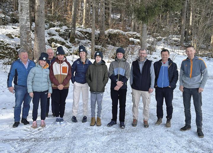 Karl Zechmann, Lia Günther, Erhard Wieser, Isabella Pariente, Aurora Pariente, Gabriel Sieder, Felix Auer, Gernot Sieder, Gerhard Marktler und Johannes Helpferer. Foto: o.K.