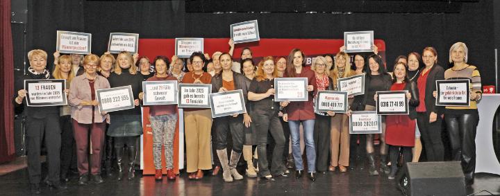 Die SPÖ-Frauen unterstützen die Gewaltschutzkampagne „Orange the world“. Foto: o.K.