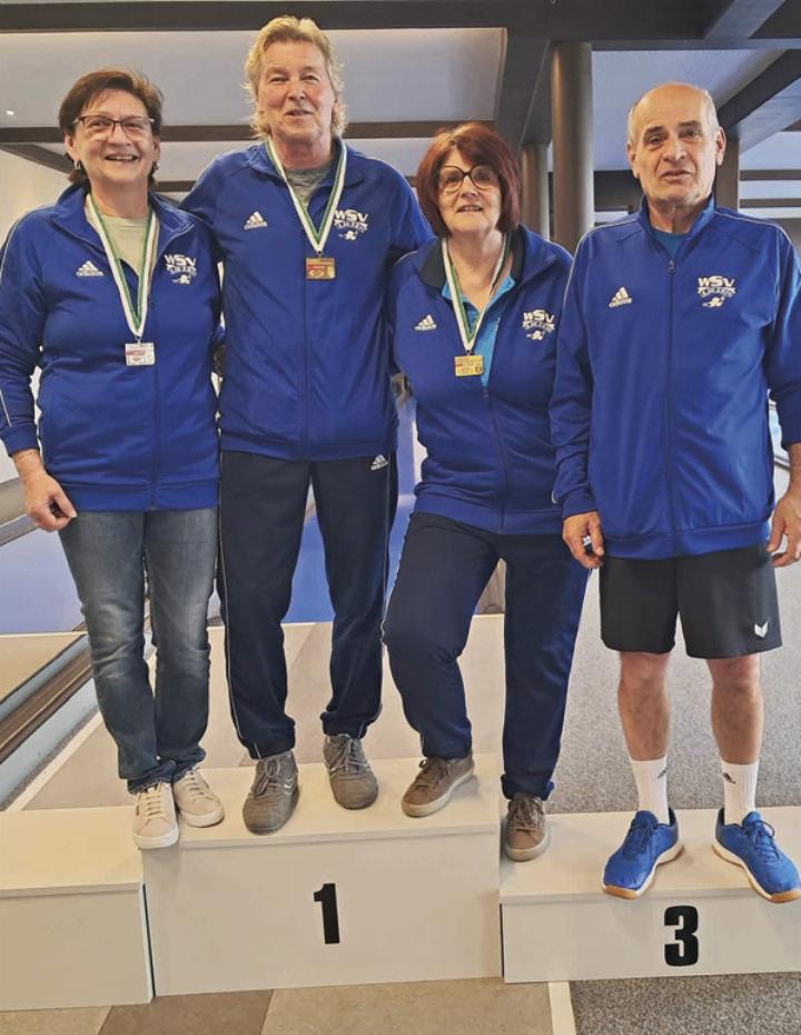 Angelika Spreitz, Gerald Spreitz, Edith Berger und Gerhard Polzer (von links) qualifizierten sich mit starken Leistungen bei den ASKÖ-Landesmeisterschaften für die Bundesmeisterschaft in Wörgl.