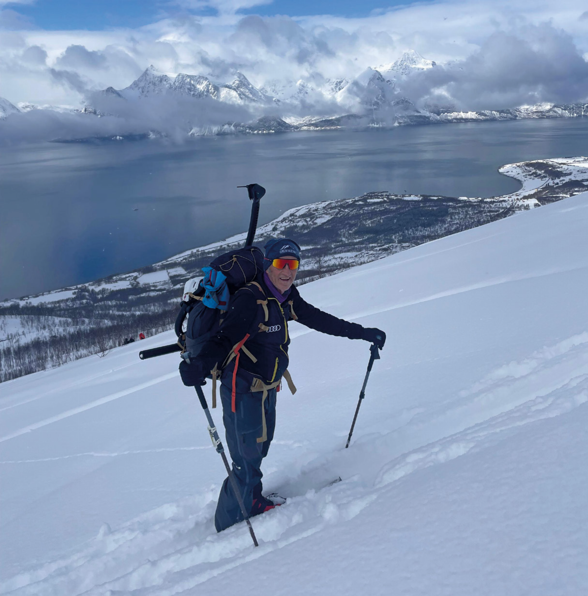 Die schnellste Abfahrt in den Lyngenalpen auf dem Snowbike brachte dem gebürtigen Triebener Hermann Koch einen erneuten Weltrekord ein. - Das Bild wird blockiert. – Möglicherweise durch einen aktiven Adblocker.