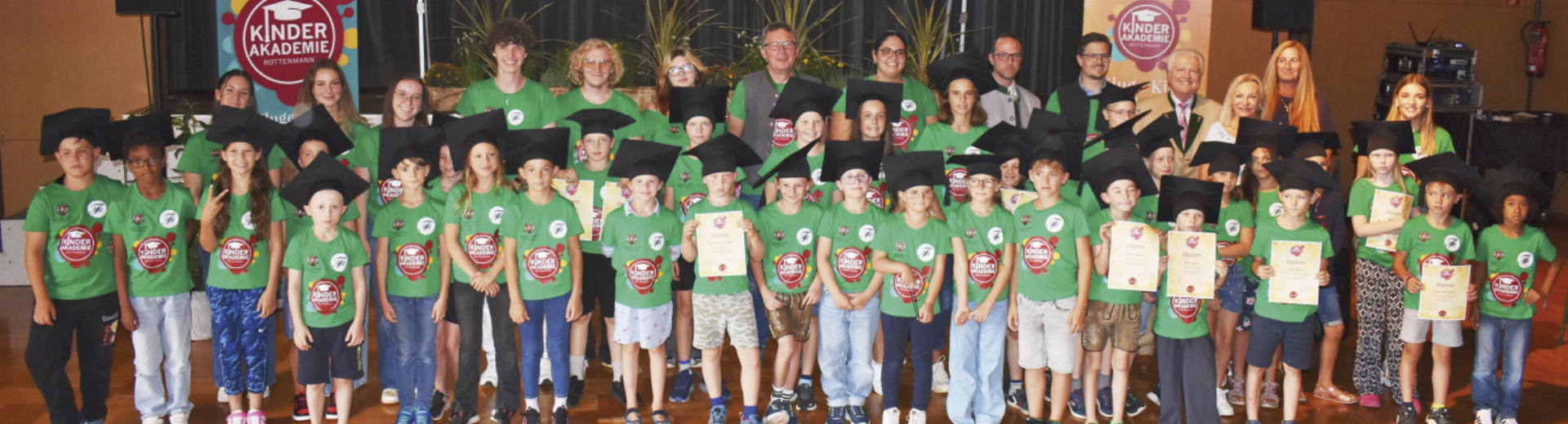 Den feierlichen Abschluss der Kinder-Akademie bildet die Sponsion im Volkshaus Rottenmann am Freitag, dem 31. Juli. Foto: Kinder-Akademie - Das Bild wird blockiert. – Möglicherweise durch einen aktiven Adblocker.
