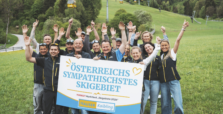 Das Team des Hauser Kaibling freut sich über den Spitzenplatz in der Kategorie „Sympathie“. Foto: Hauser Kaibling