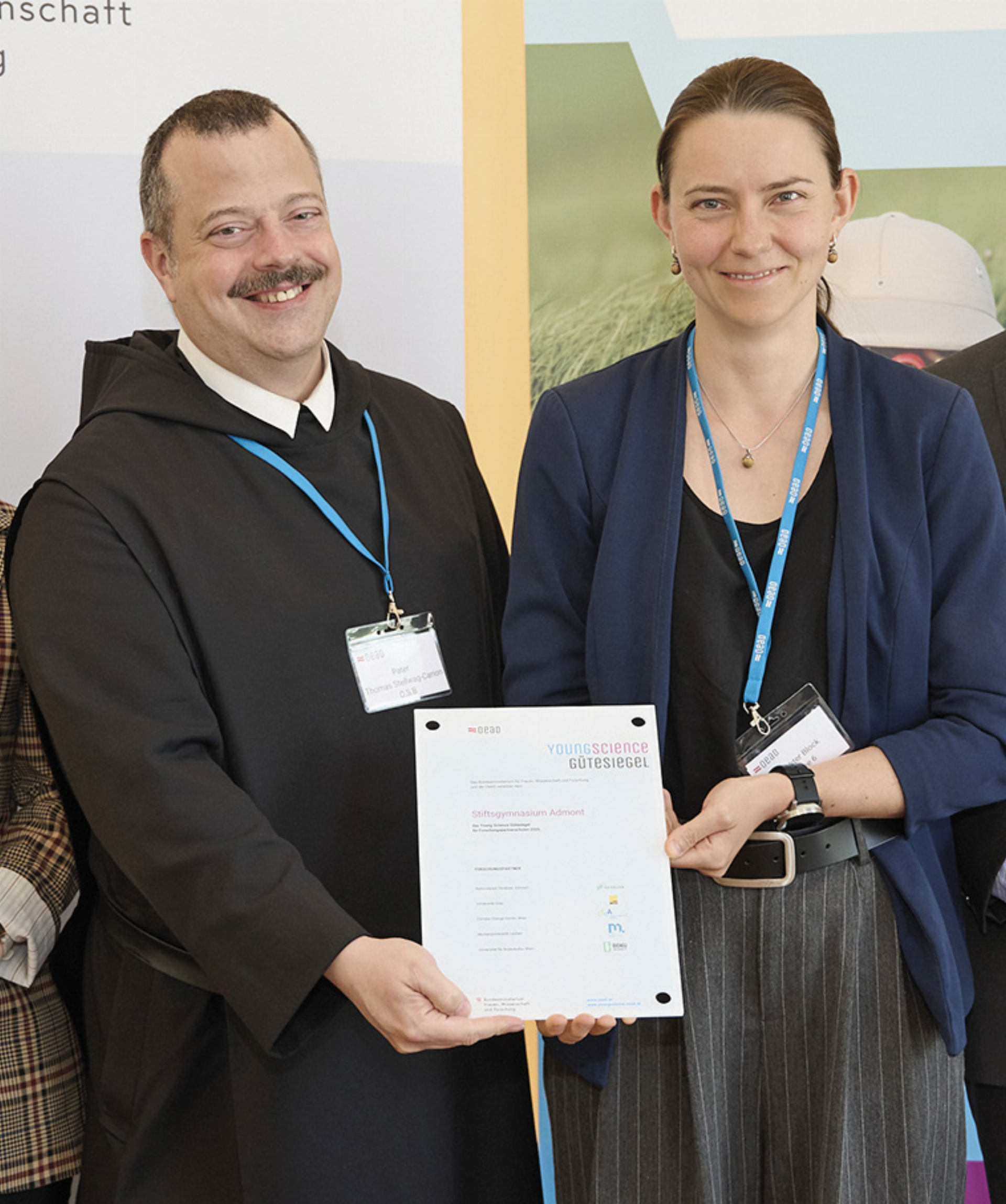 Pater Thomas Stellwag-Carion und Katja Maierhofer vom Stiftsgymnasium Admont. Fotos: Hörmandinger - Das Bild wird blockiert. – Möglicherweise durch einen aktiven Adblocker.