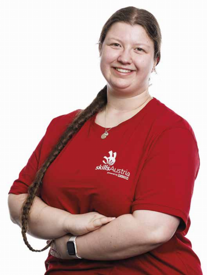 Anna Tritscher: Die Staatsmeisterin der AustrianSkills 2025 zählt zu Österreichs großen Nachwuchshoffnungen.

Foto: SkillsAustria