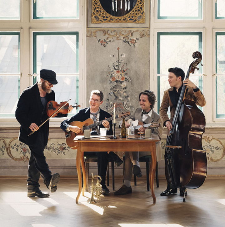 Philipp Schachner, Jakob Rodlauer, Johannes Greimeister und Patrick Paganin sind das „Paganin Soatnquartett“.

Foto: Soatnquartett